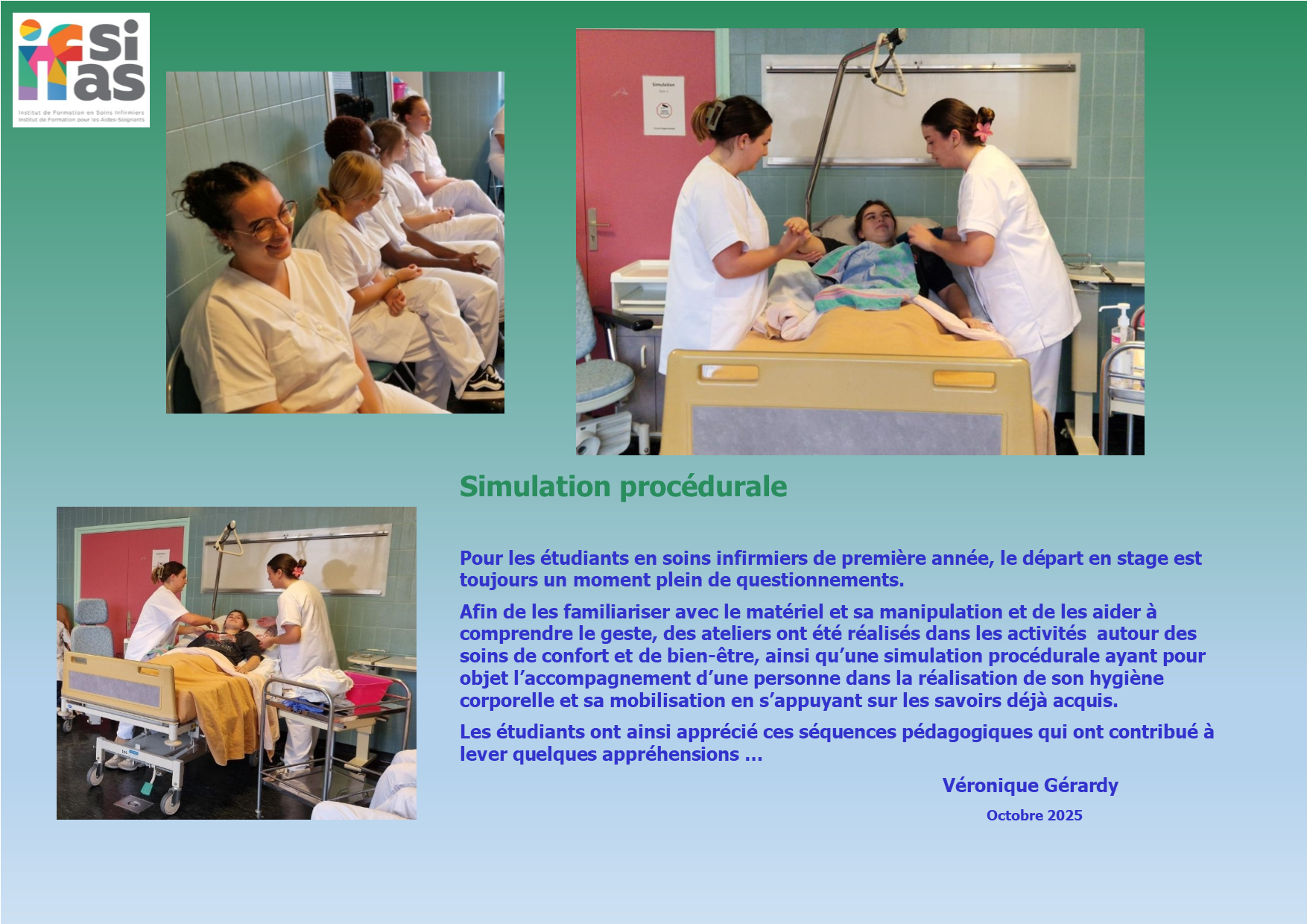 simulation soins de confort