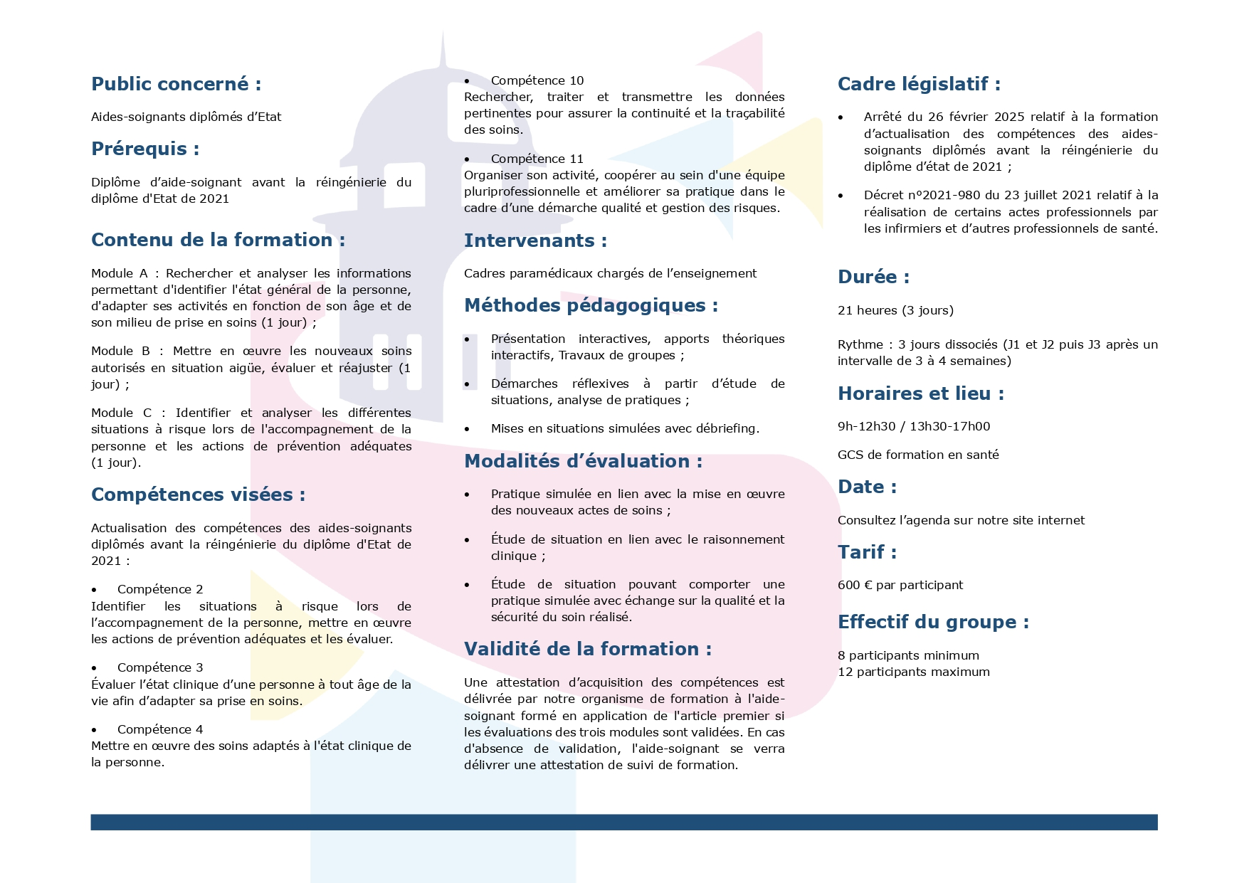 Actualisation competences as